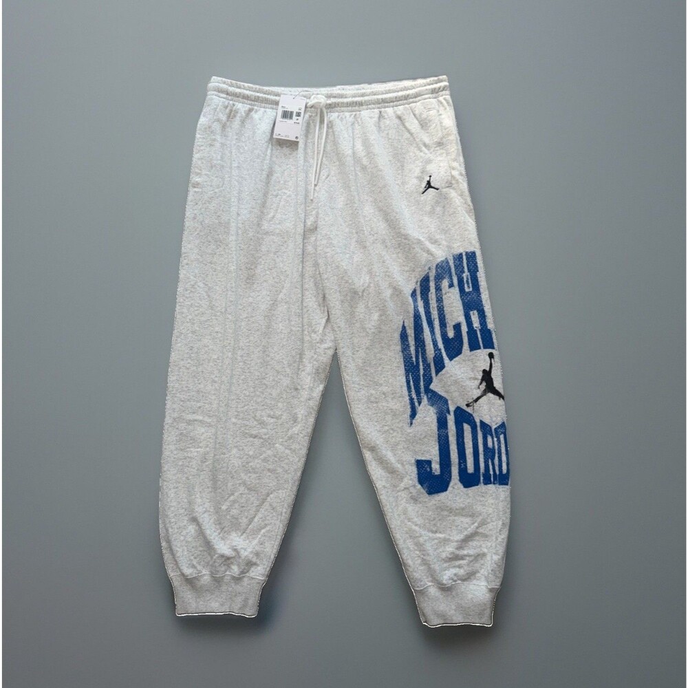 Jordan Brooklyn Collegiate Sweatpants Men's Size XXL Grey Oversized HV0091-051